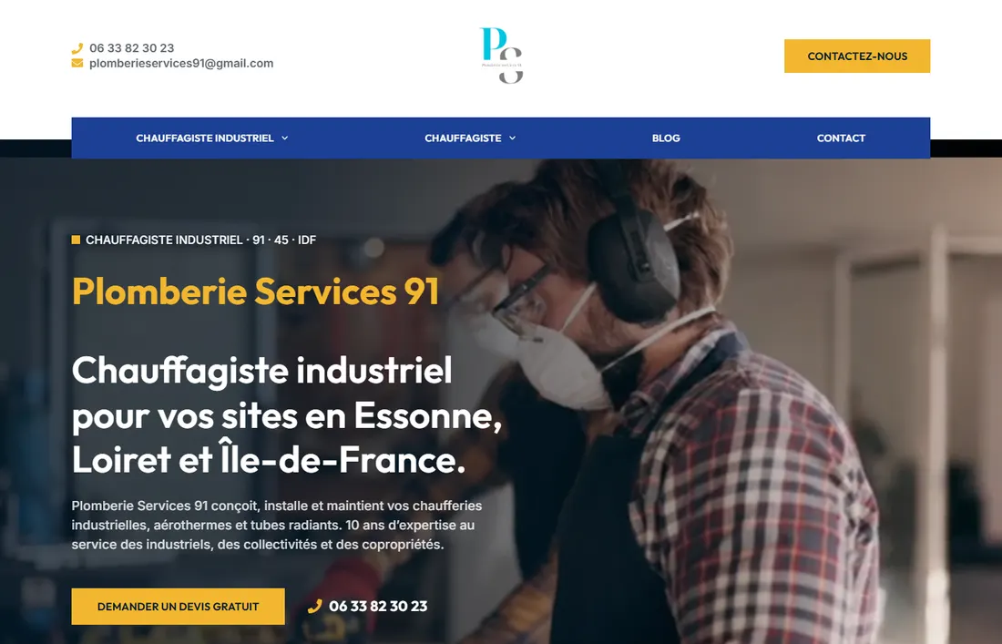 Cas client — Chauffagiste industriel