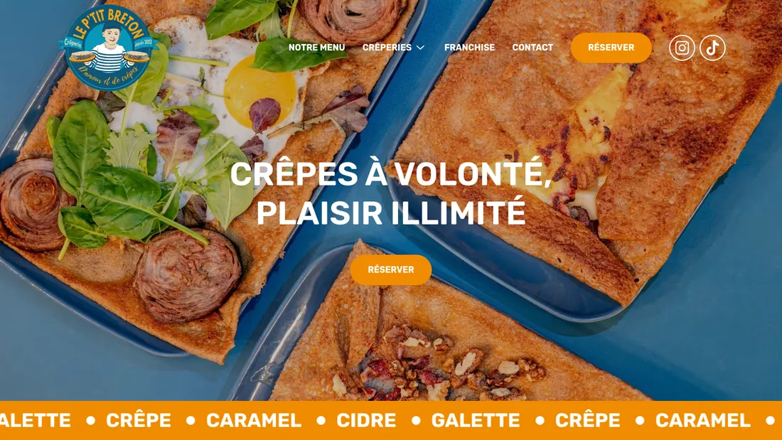 Site de Le P'tit Breton, accompagné par Avento