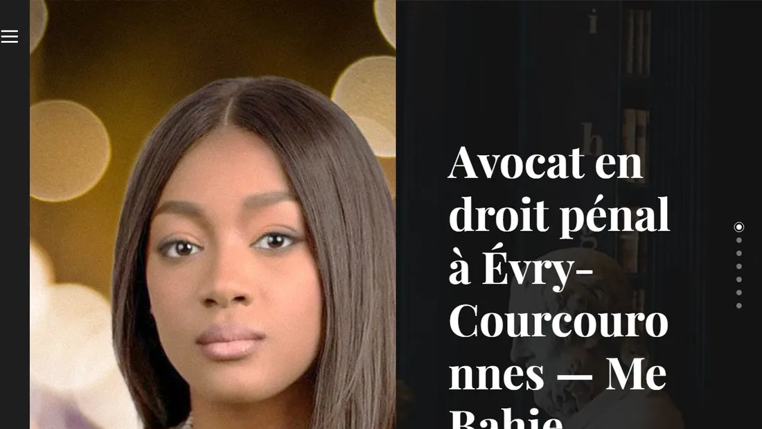 Page d'accueil du site de Me Bahie Soukouna
